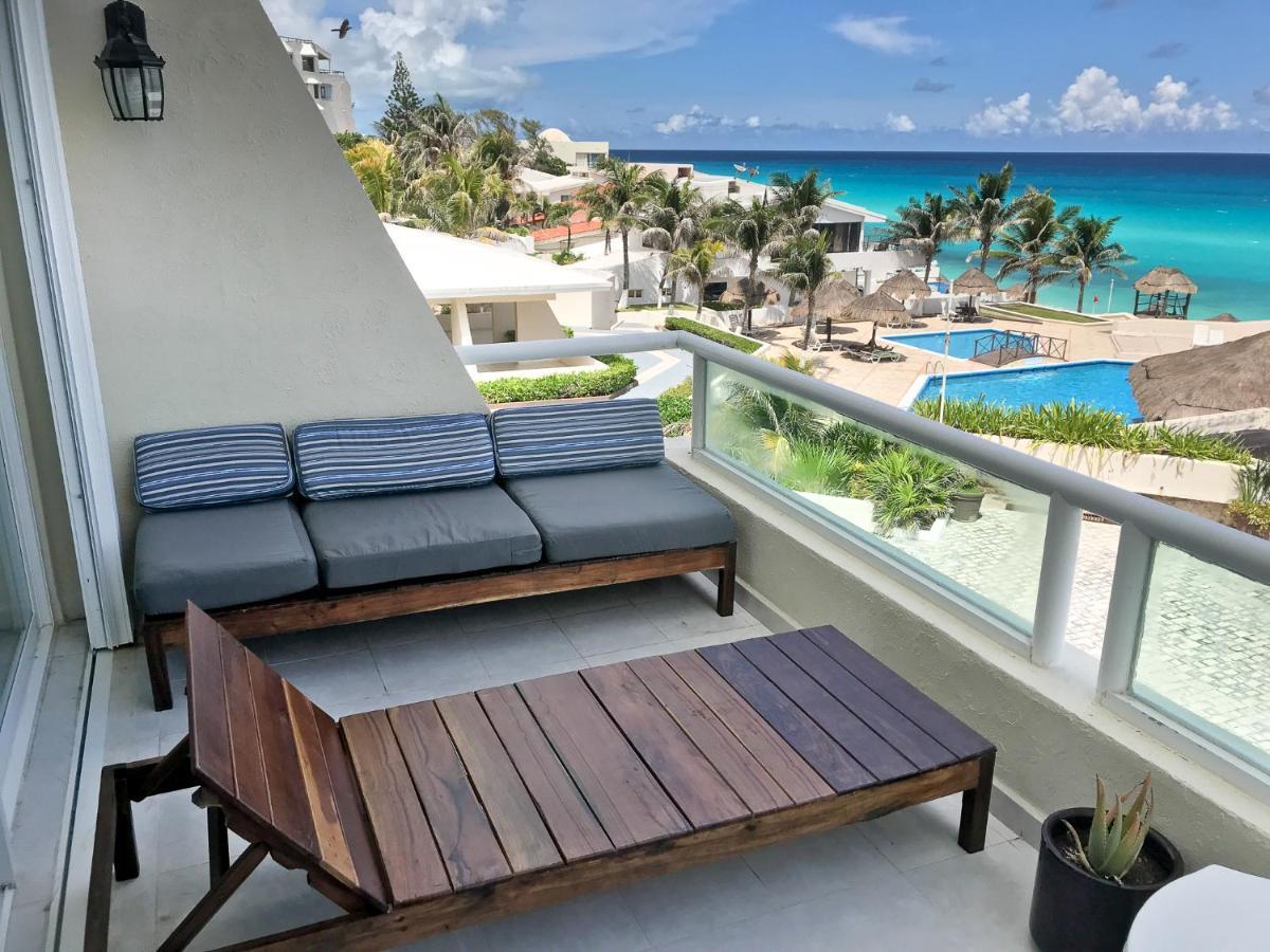 Apartment On The Beach With Terrace Ocean View, Brisas Cancun 01 By Beach & Ocean Apartments Exterior photo