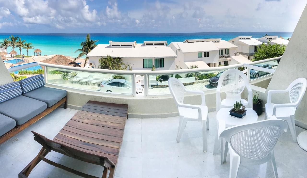 Apartment On The Beach With Terrace Ocean View, Brisas Cancun 01 By Beach & Ocean Apartments Exterior photo